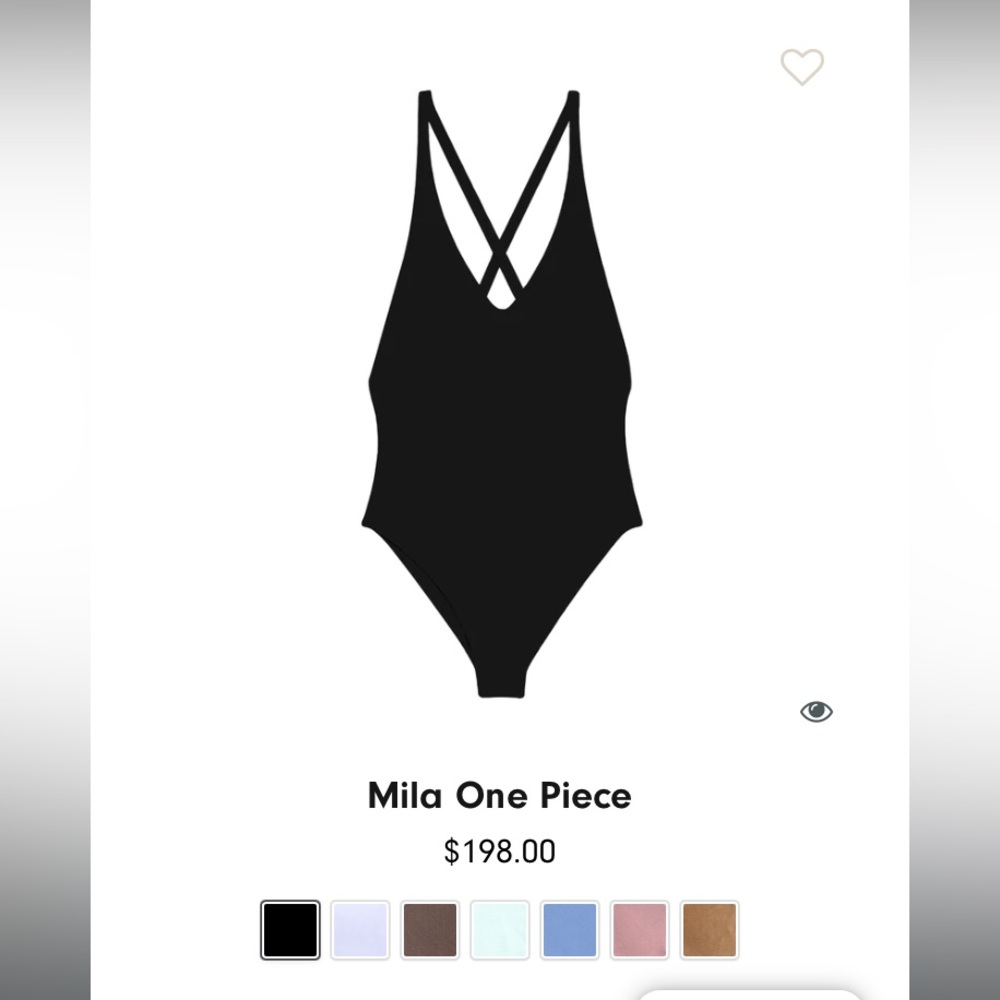 NWT Black Jade Swim Mila One Piece Suit